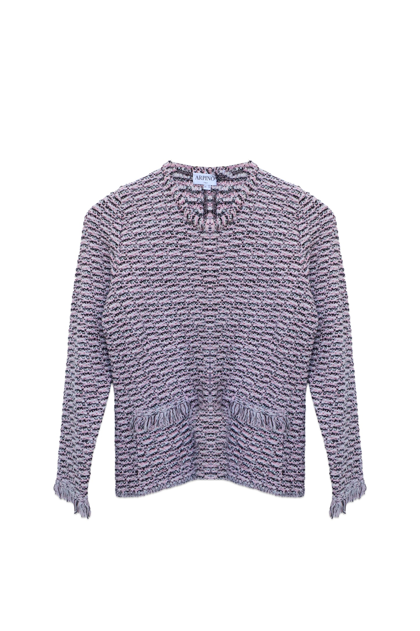 Refined Knit Jacket with Subtle Sheen