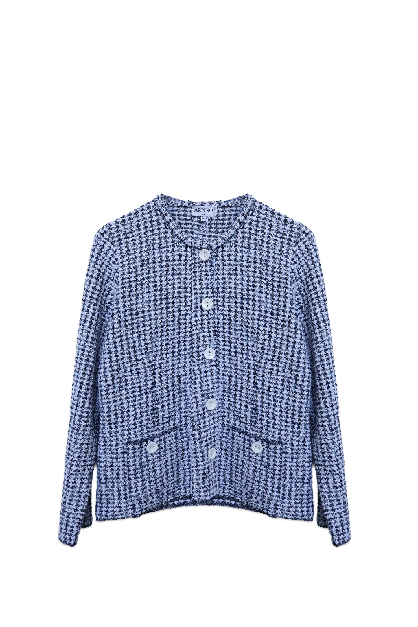 Structured Knit Jacket Button-Up
