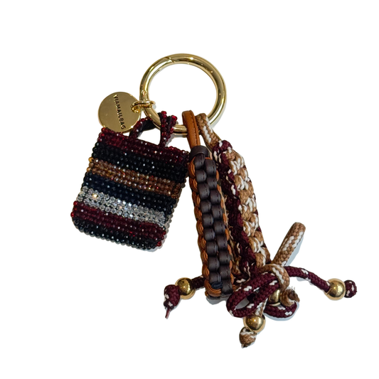 Beaded Mini Bag Charm