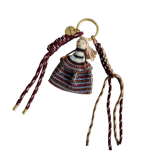 Beaded Lady Figure Charm
