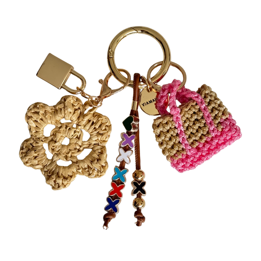 Crochet Mini Tote Bag Charm
