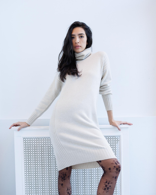 Turtleneck Sweater Dress