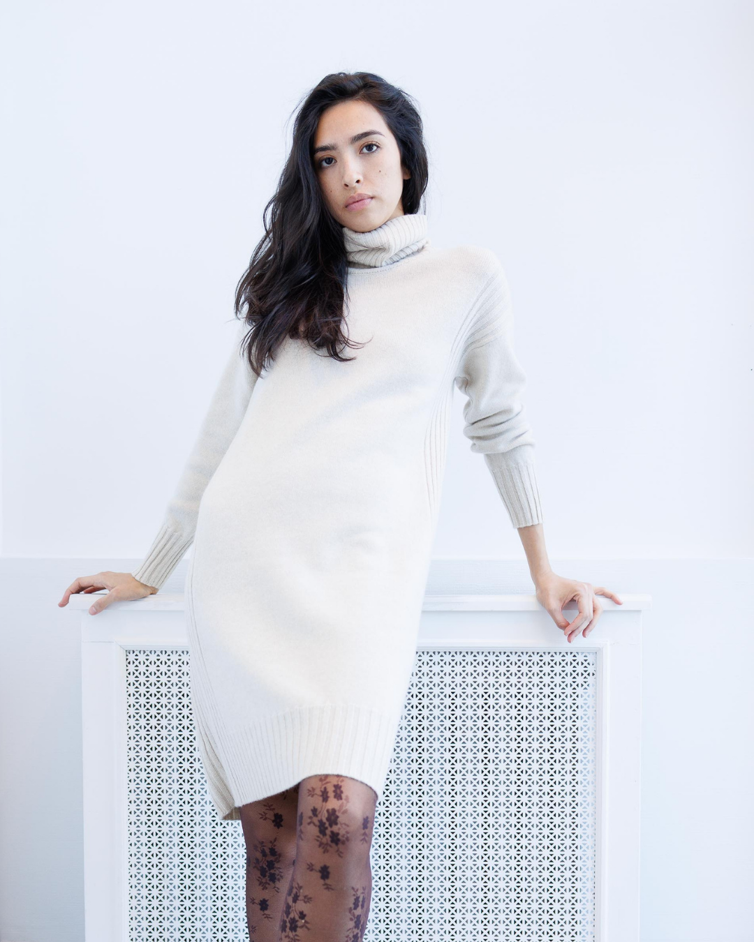 Turtleneck Sweater Dress