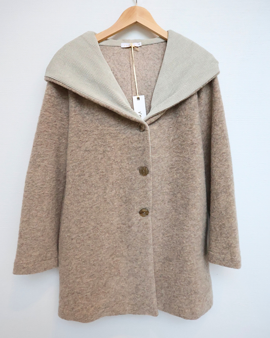 Hooded Cardigan — Oatmeal
