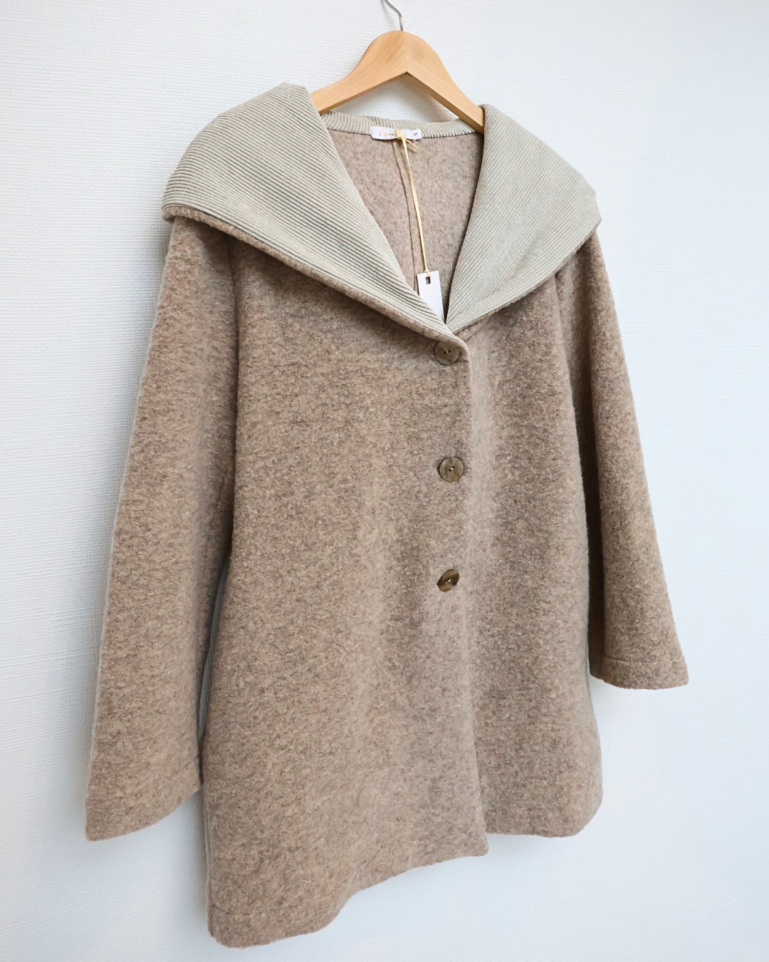 Hooded Cardigan — Oatmeal