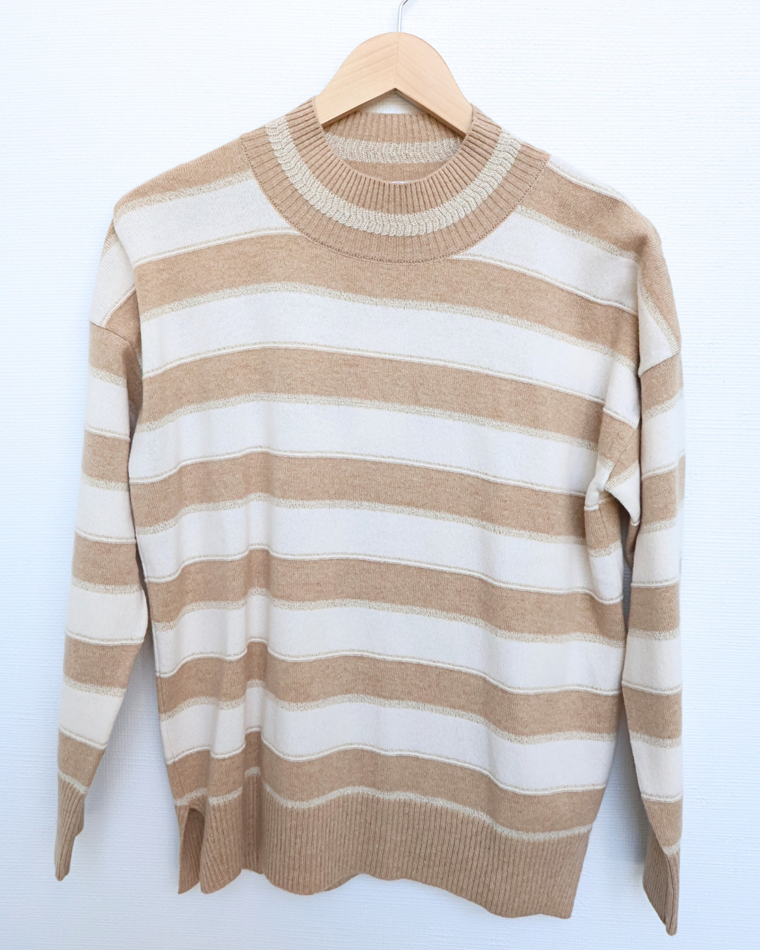 Lightweight Striped Knit Sweater