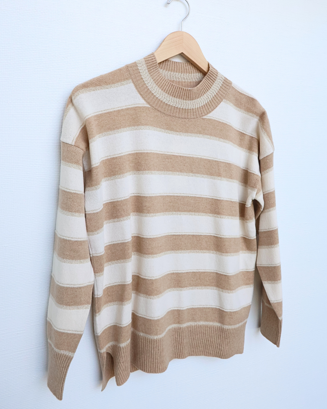 Lightweight Striped Knit Sweater
