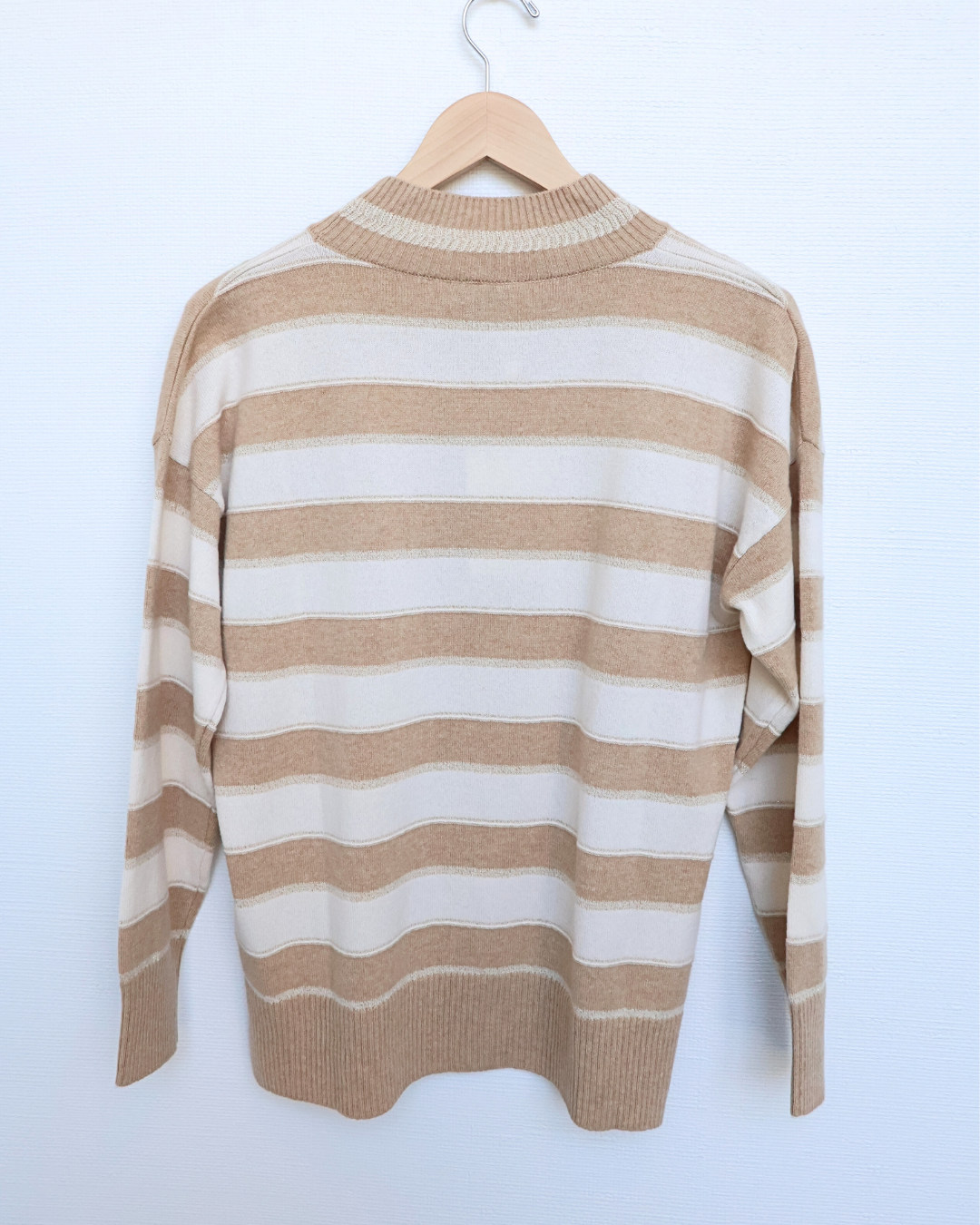 Lightweight Striped Knit Sweater