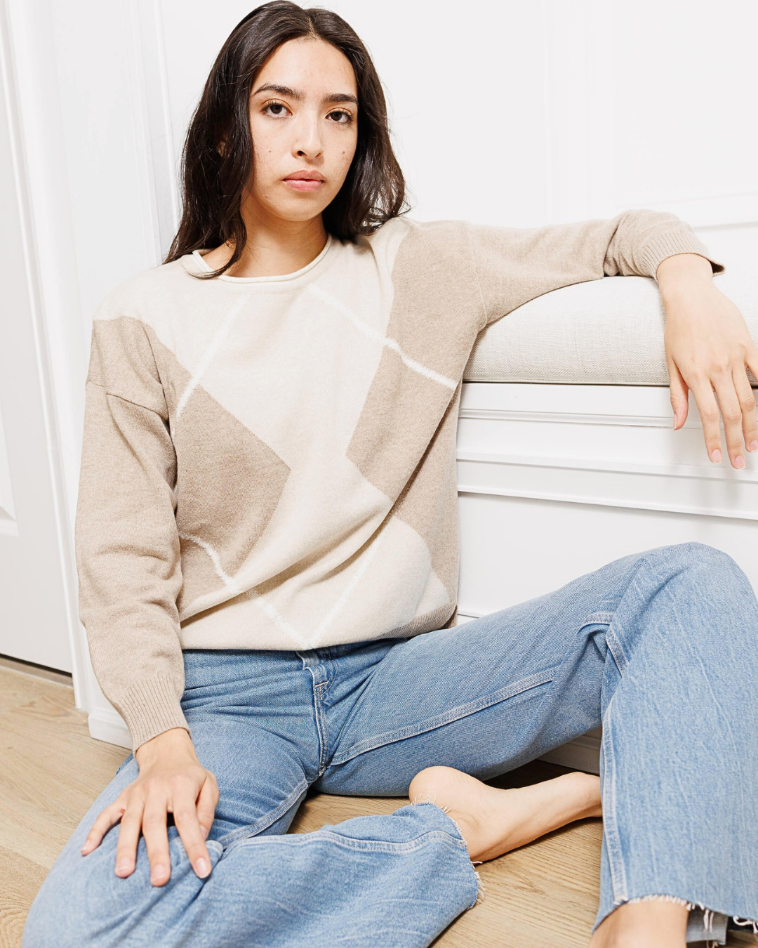 Heritage Argyle Knit Sweater