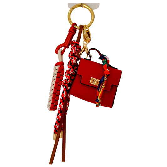Rosso Mini Top-Handle Bag Charm