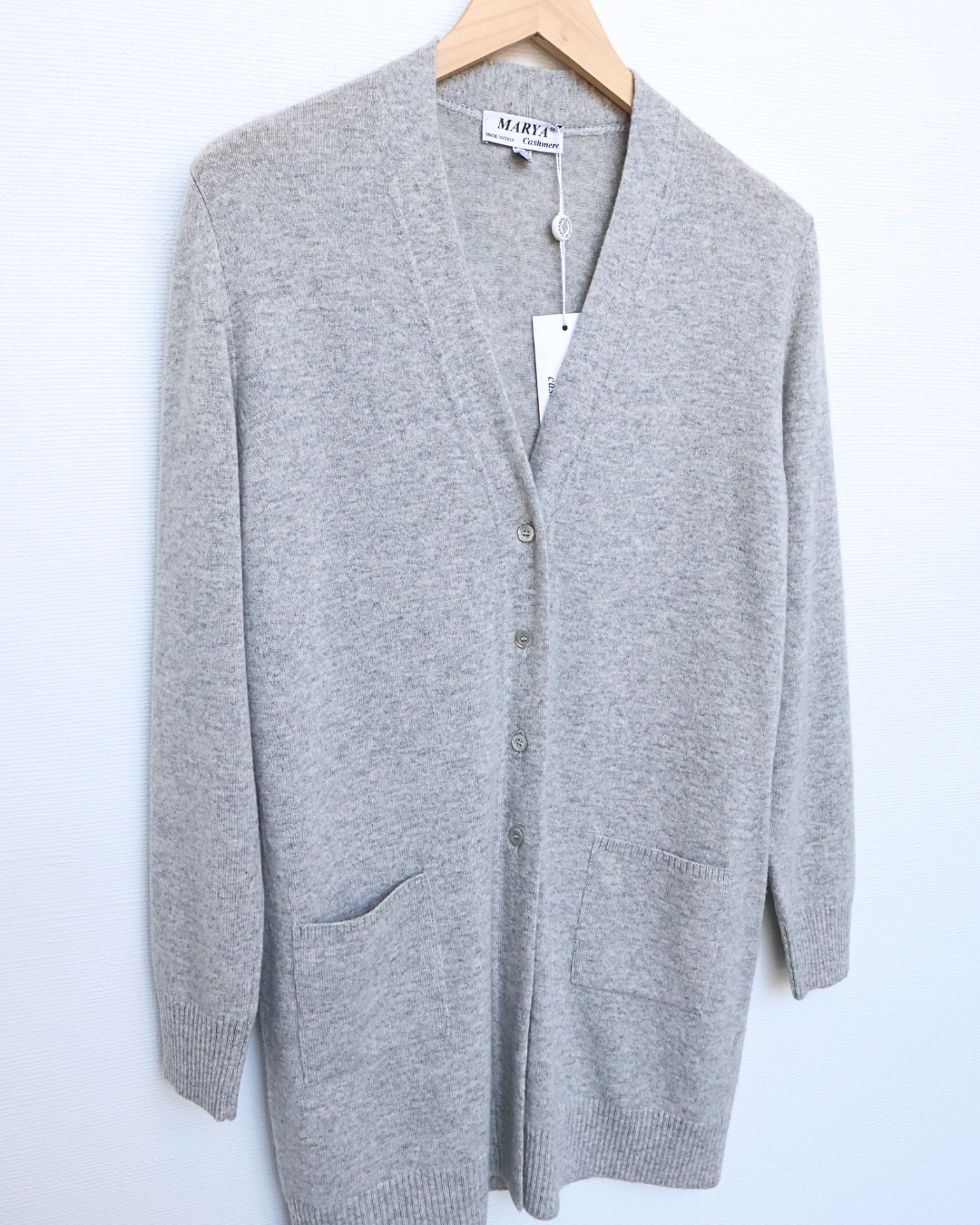 Longline Cashmere V-Neck Cardigan