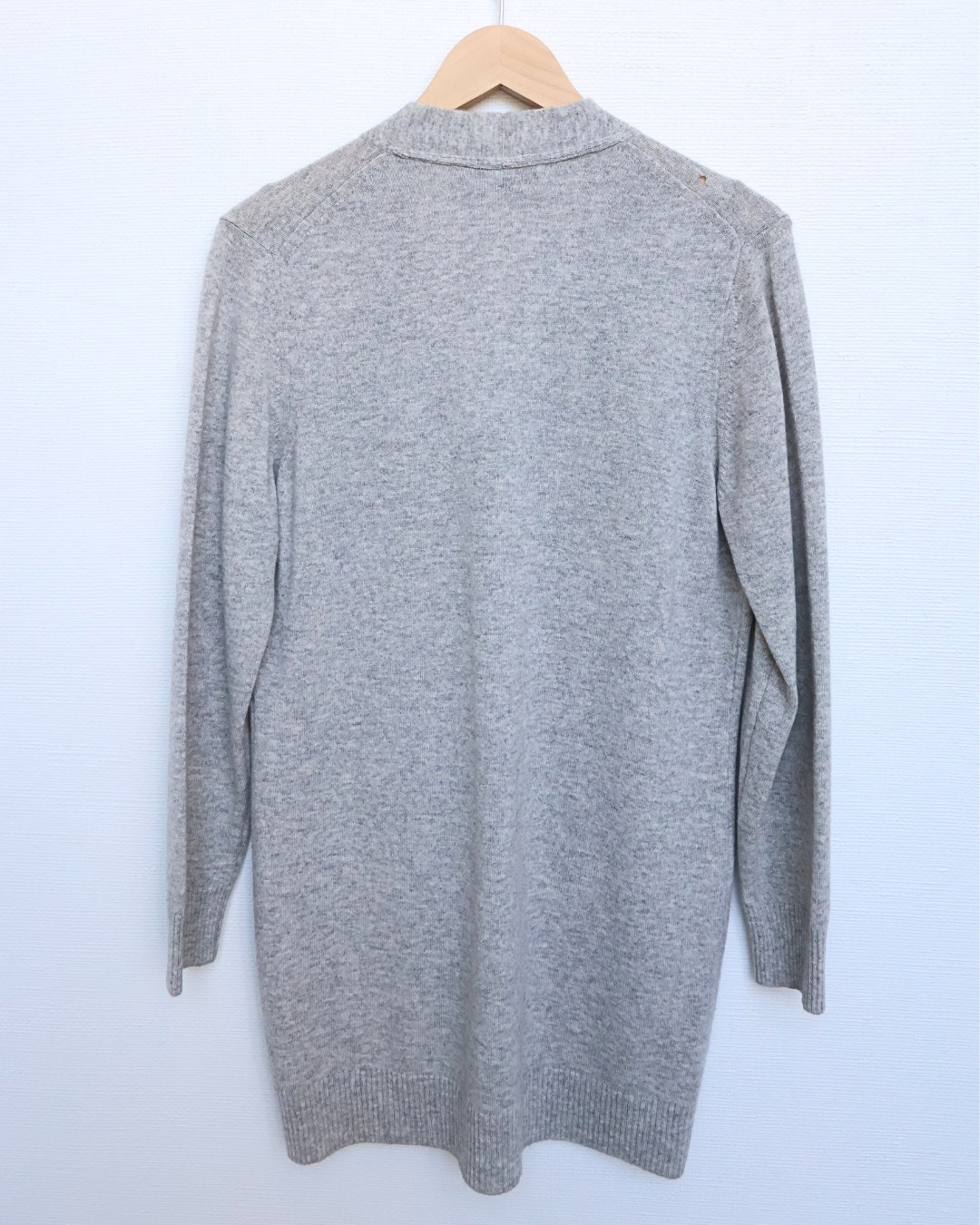Longline Cashmere V-Neck Cardigan