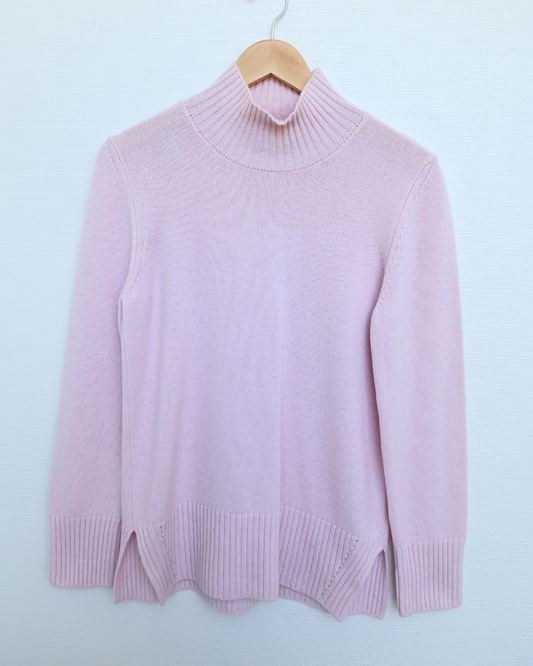 Cashmere Turtleneck with Diamante Trim