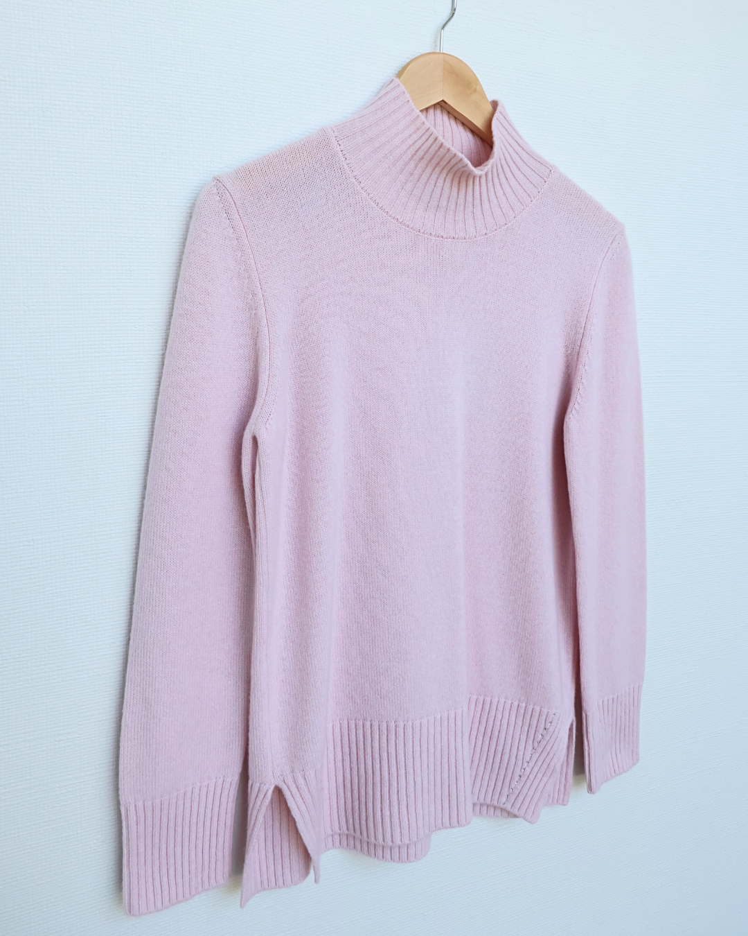 Cashmere Turtleneck with Diamante Trim