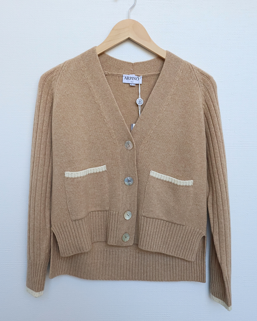 Cropped V-Neck Cardigan