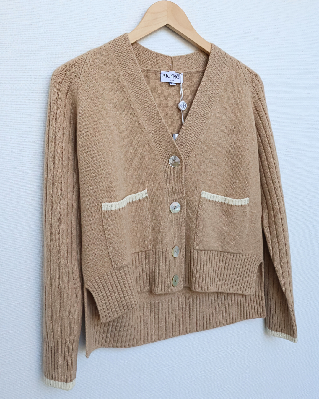 Cropped V-Neck Cardigan