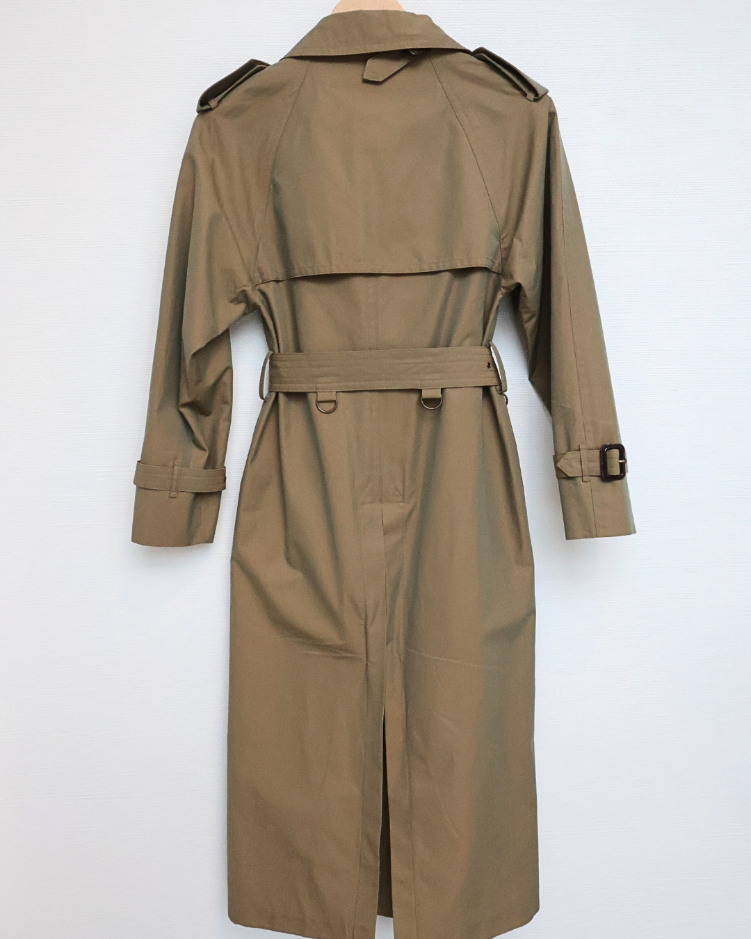 Classic Double-Breasted Trench Coat — Beige