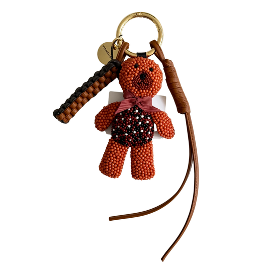 Beaded Teddy Bag Charm