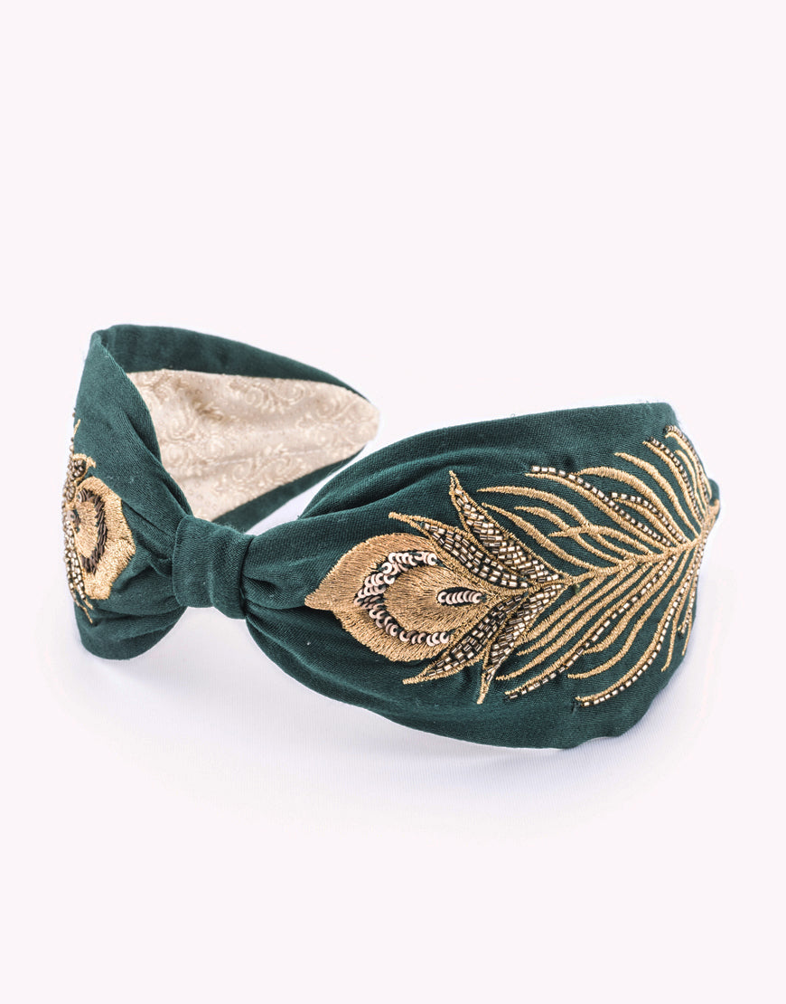 Golden Feather Headband
