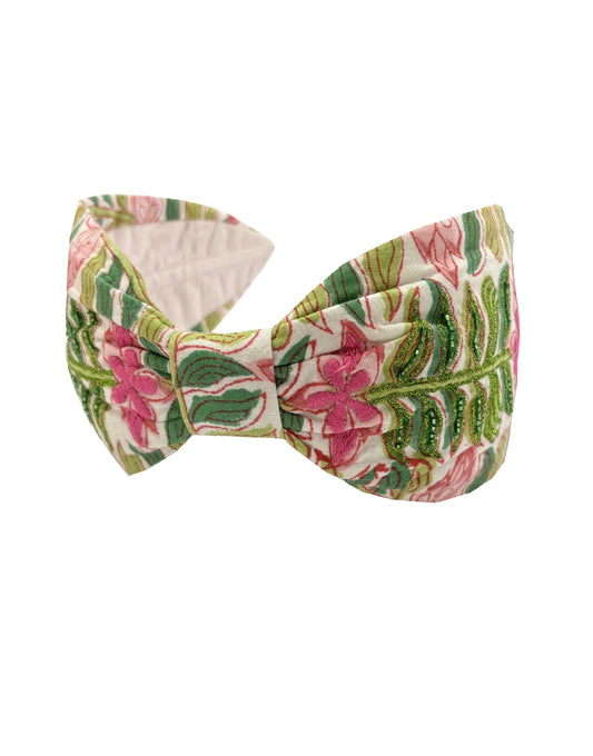 Floral Linen Headband