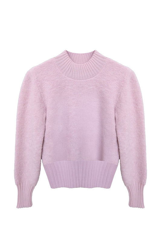 Soft Alpaca-Blend Knit Sweater