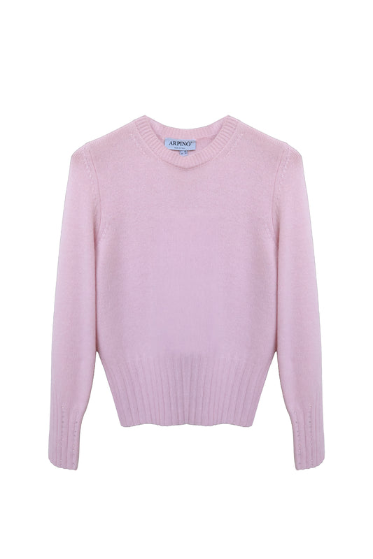 Cashmere Crewneck with Diamante Detailing