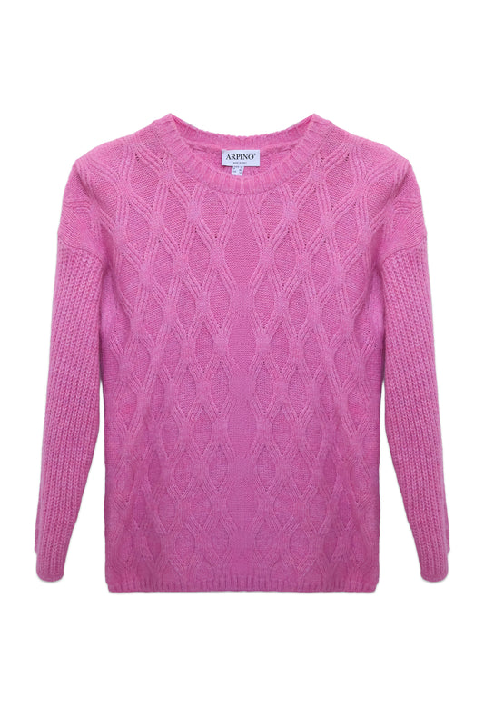 Diamond Weave Knit Sweater