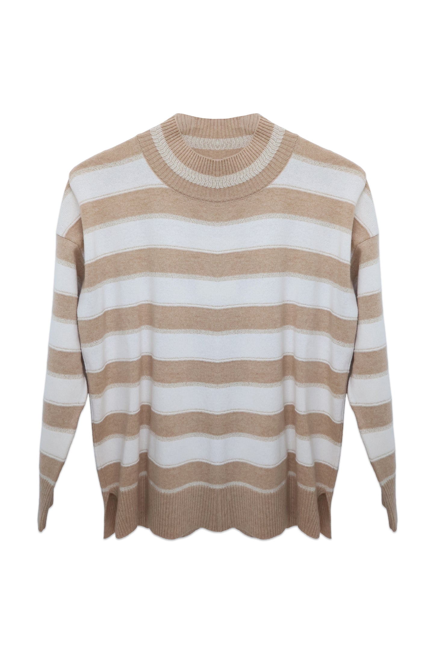 Lightweight Striped Knit Sweater