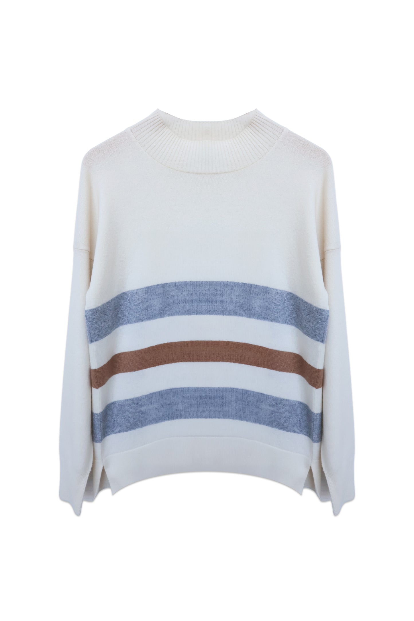 Block Stripe Cashmere Sweater