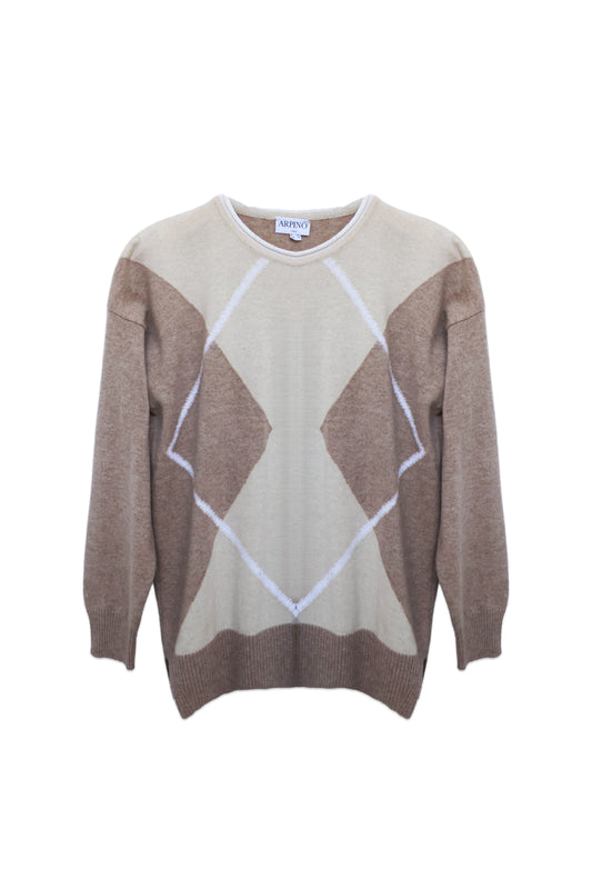 Argyle Knit Sweater
