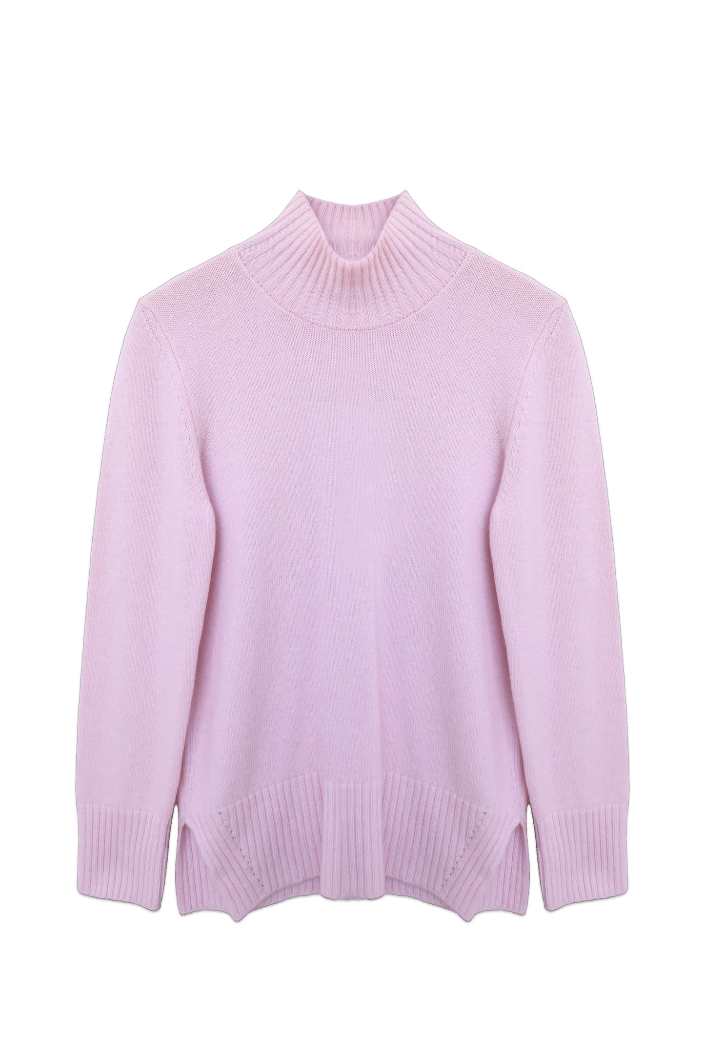 Cashmere Turtleneck with Diamante Trim