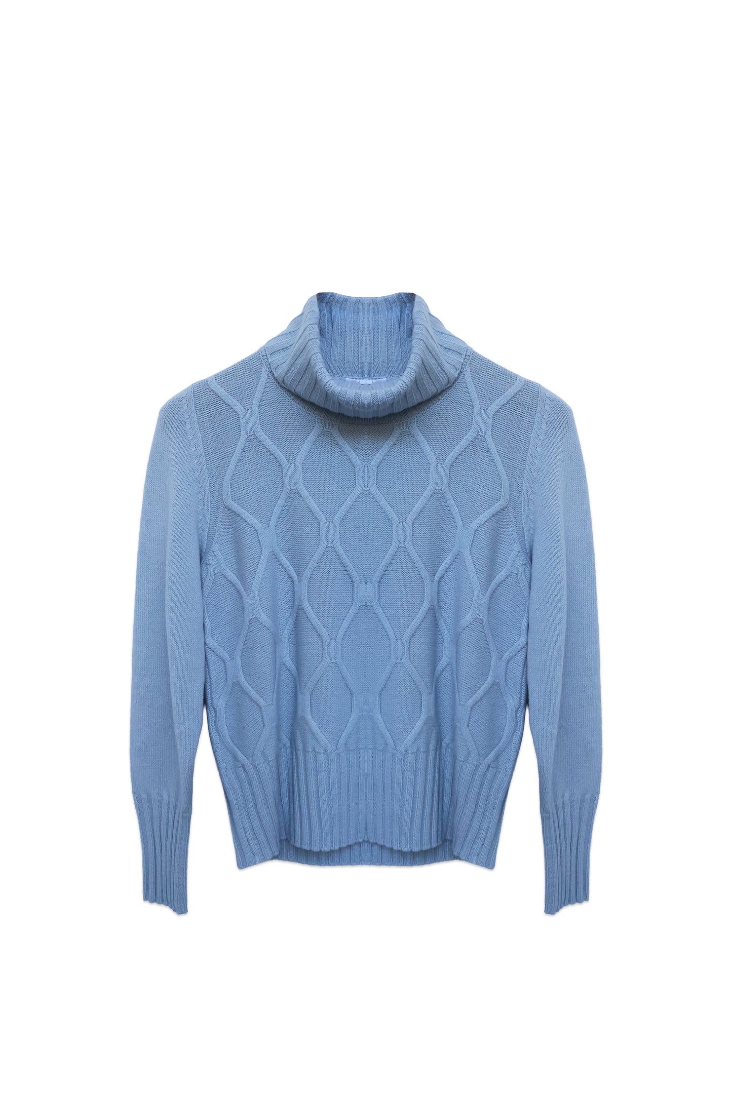 Cable-Knit Turtleneck Sweater