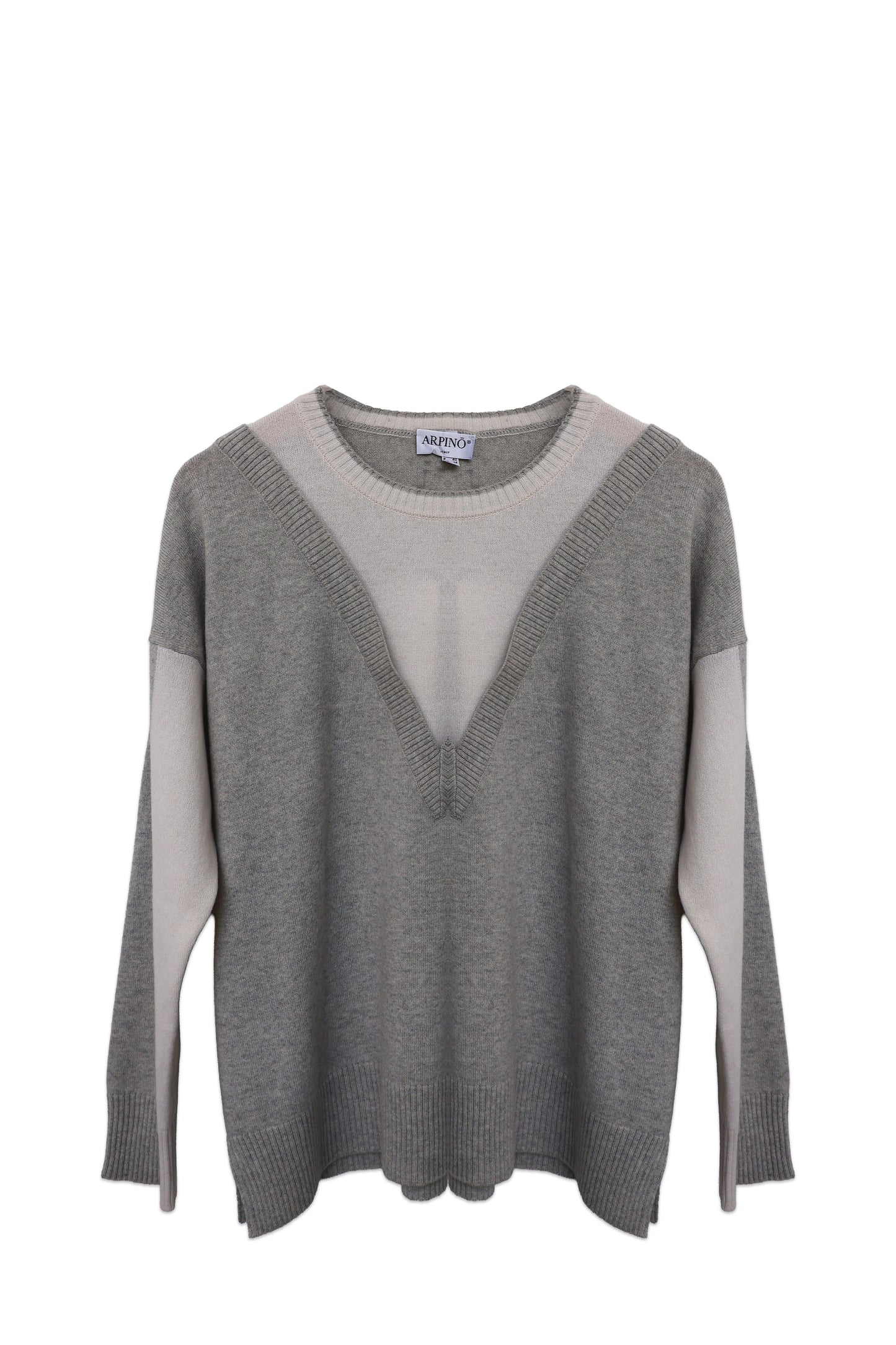 Double-Layer Knit Sweater